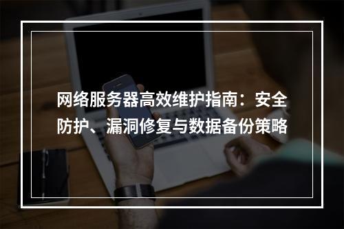 网络服务器高效维护指南：安全防护、漏洞修复与数据备份策略