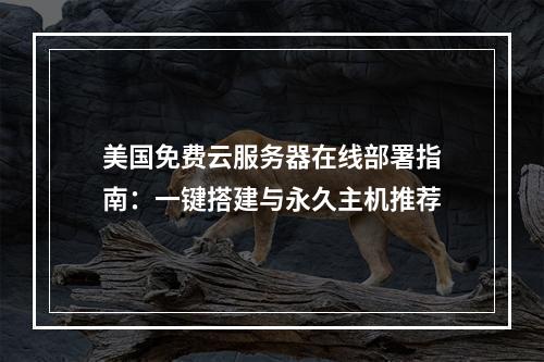 美国免费云服务器在线部署指南：一键搭建与永久主机推荐