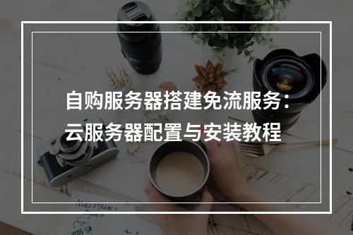 自购服务器搭建免流服务：云服务器配置与安装教程