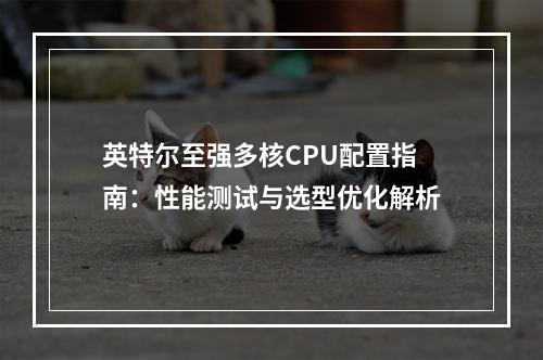 英特尔至强多核CPU配置指南：性能测试与选型优化解析