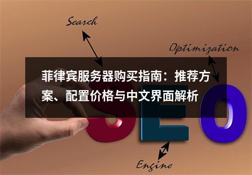 菲律宾服务器购买指南：推荐方案、配置价格与中文界面解析