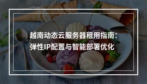 越南动态云服务器租用指南：弹性IP配置与智能部署优化