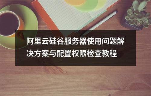 阿里云硅谷服务器使用问题解决方案与配置权限检查教程