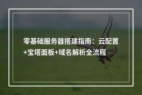 零基础服务器搭建指南：云配置+宝塔面板+域名解析全流程