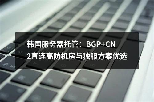 韩国服务器托管：BGP+CN2直连高防机房与独服方案优选