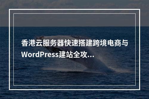 香港云服务器快速搭建跨境电商与WordPress建站全攻略