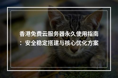 香港免费云服务器永久使用指南：安全稳定搭建与核心优化方案