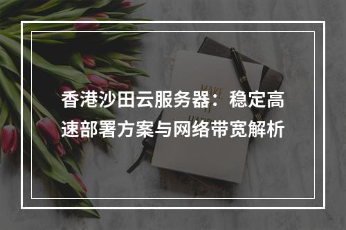 香港沙田云服务器：稳定高速部署方案与网络带宽解析