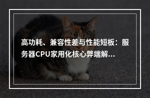 高功耗、兼容性差与性能短板：服务器CPU家用化核心弊端解析