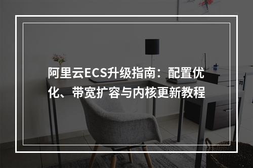 阿里云ECS升级指南：配置优化、带宽扩容与内核更新教程