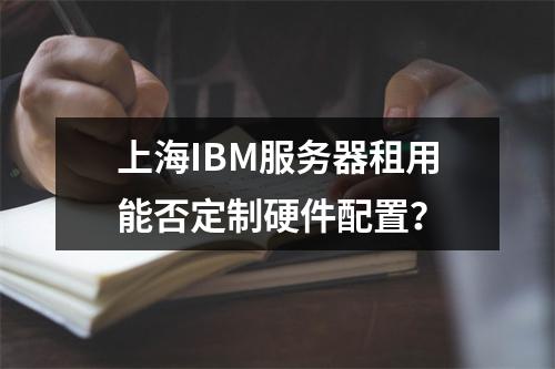 上海IBM服务器租用能否定制硬件配置？