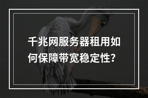 千兆网服务器租用如何保障带宽稳定性？