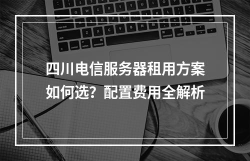四川电信服务器租用方案如何选？配置费用全解析
