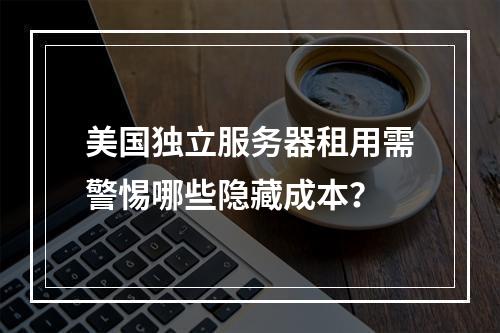 美国独立服务器租用需警惕哪些隐藏成本？