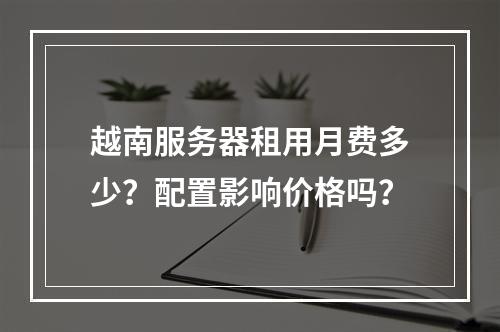 越南服务器租用月费多少？配置影响价格吗？