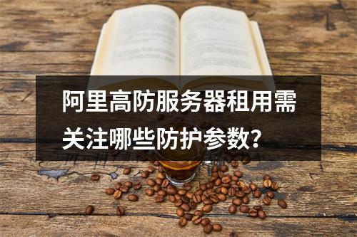 阿里高防服务器租用需关注哪些防护参数？