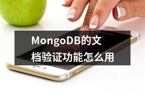 MongoDB的文档验证功能怎么用