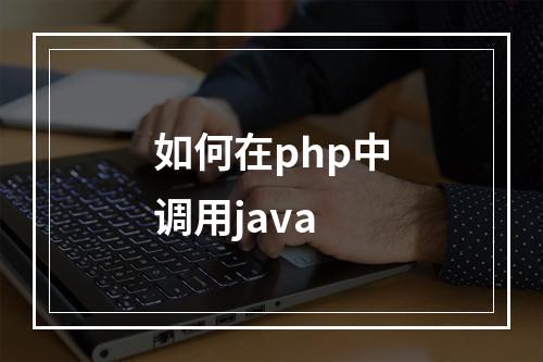 如何在php中调用java