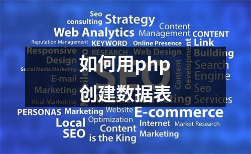 如何用php创建数据表
