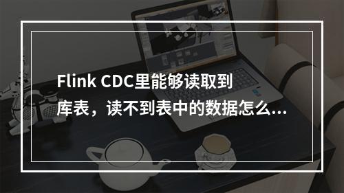 Flink CDC里能够读取到库表,读不到表中的数据怎么办?