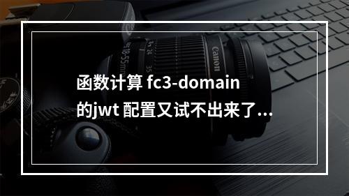 函数计算 fc3-domain的jwt 配置又试不出来了,这是要用字符串来配这一整块结构体的意思吗?