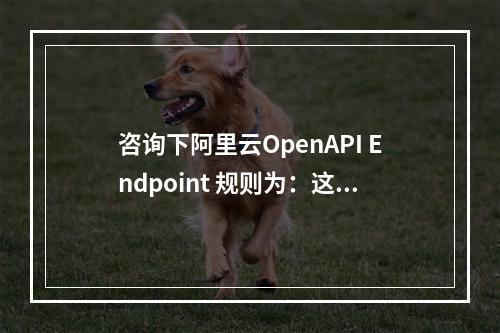 咨询下阿里云OpenAPI Endpoint 规则为:这个product
