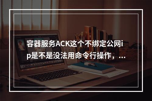 容器服务ACK这个不绑定公网ip是不是没法用命令行操作,请教一下有知道的吗?