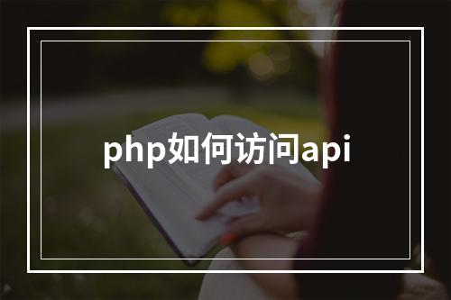 php如何访问api