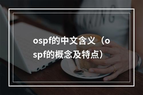 ospf的中文含义(ospf的概念及特点)