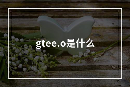 gtee.o是什么