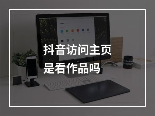 抖音访问主页是看作品吗