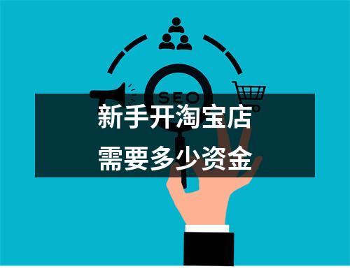 新手开淘宝店需要多少资金