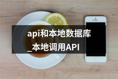api和本地数据库_本地调用API