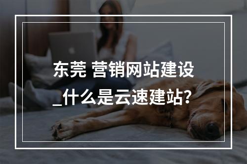 东莞 营销网站建设_什么是云速建站?