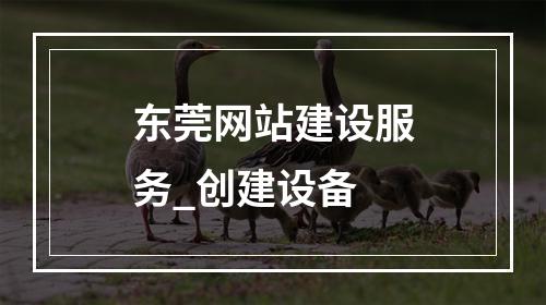 东莞网站建设服务_创建设备