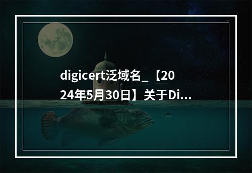 digicert泛域名_【2024年5月30日】关于DigiCert SSL证书售价调整通知