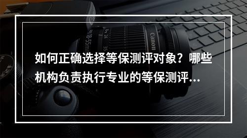 如何正确选择等保测评对象?哪些机构负责执行专业的等保测评?