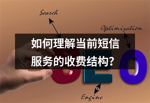 如何理解当前短信服务的收费结构?