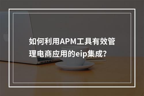 如何利用APM工具有效管理电商应用的eip集成?