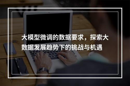 大模型微调的数据要求,探索大数据发展趋势下的挑战与机遇