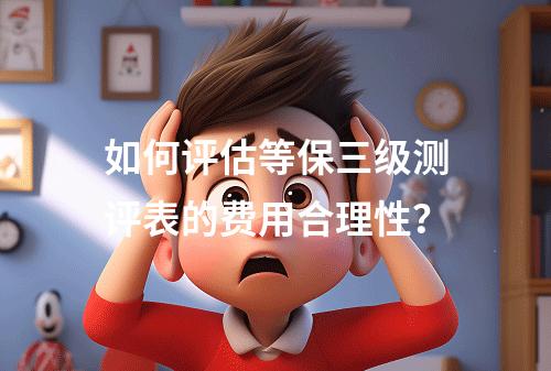 如何评估等保三级测评表的费用合理性?