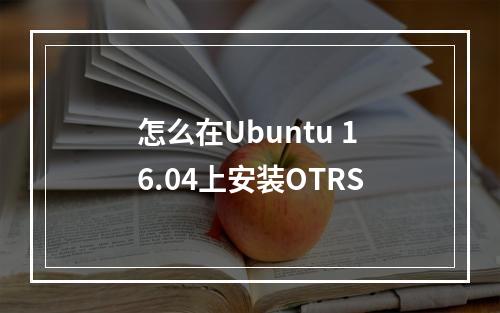 怎么在Ubuntu 16.04上安装OTRS