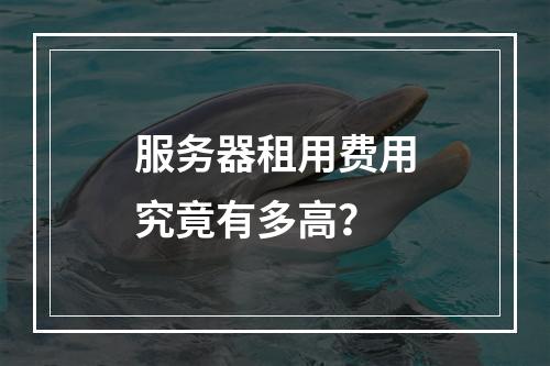 服务器租用费用究竟有多高?