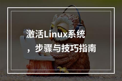 激活Linux系统,步骤与技巧指南