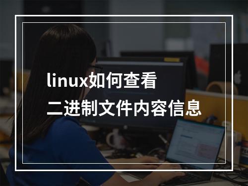 linux如何查看二进制文件内容信息