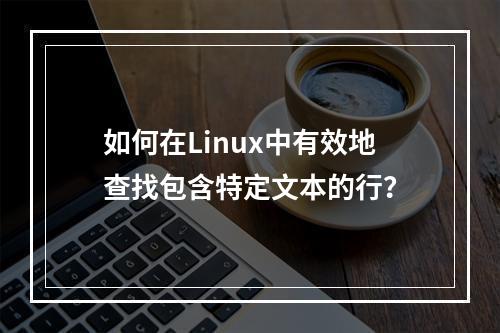 如何在Linux中有效地查找包含特定文本的行?