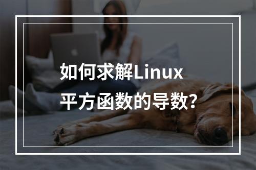 如何求解Linux平方函数的导数?