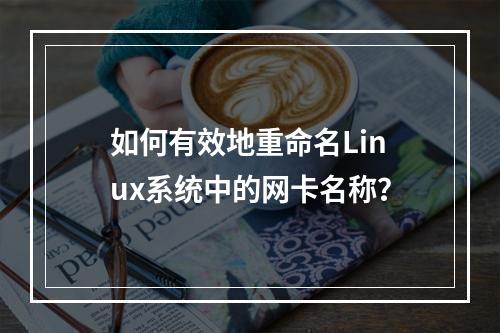 如何有效地重命名Linux系统中的网卡名称?