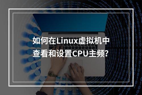 如何在Linux虚拟机中查看和设置CPU主频?
