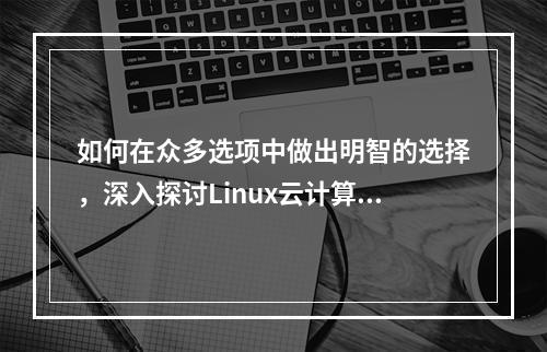 如何在众多选项中做出明智的选择,深入探讨Linux云计算解决方案